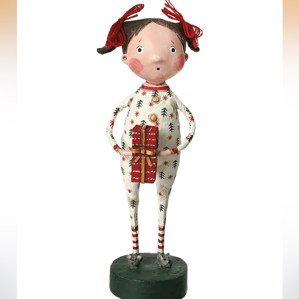 Lori Mitchell 12265 Jenny's Christmas Jammies Figurine 6.5"